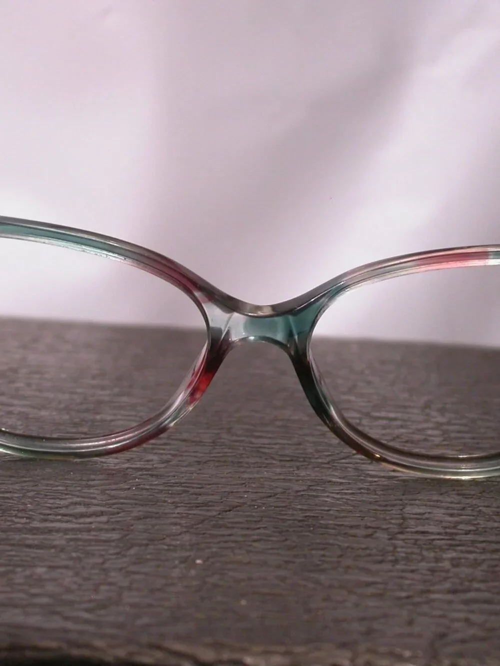 Fendi Pink Green Clear Designer Eyeglasses Made in Italy